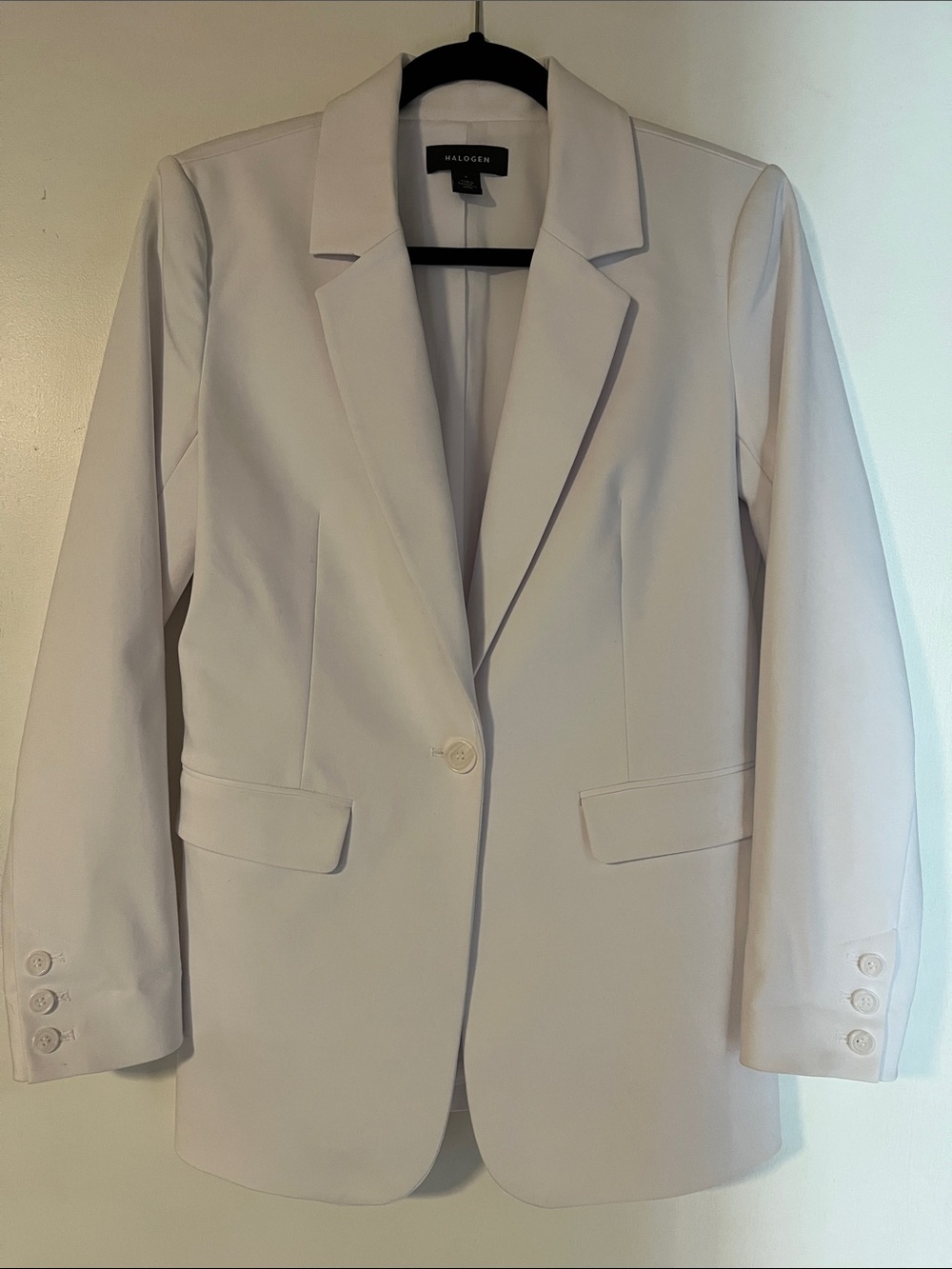3 PC Women's White Single-Button Blazer